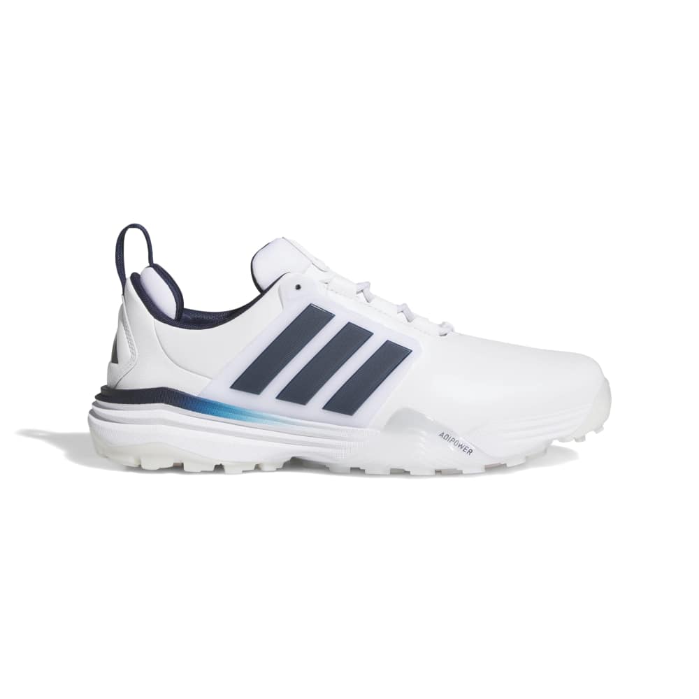 adidas Mens Adipower 26 Spikeless Golf Shoes - White/Collegiate Navy/Lucid Orange