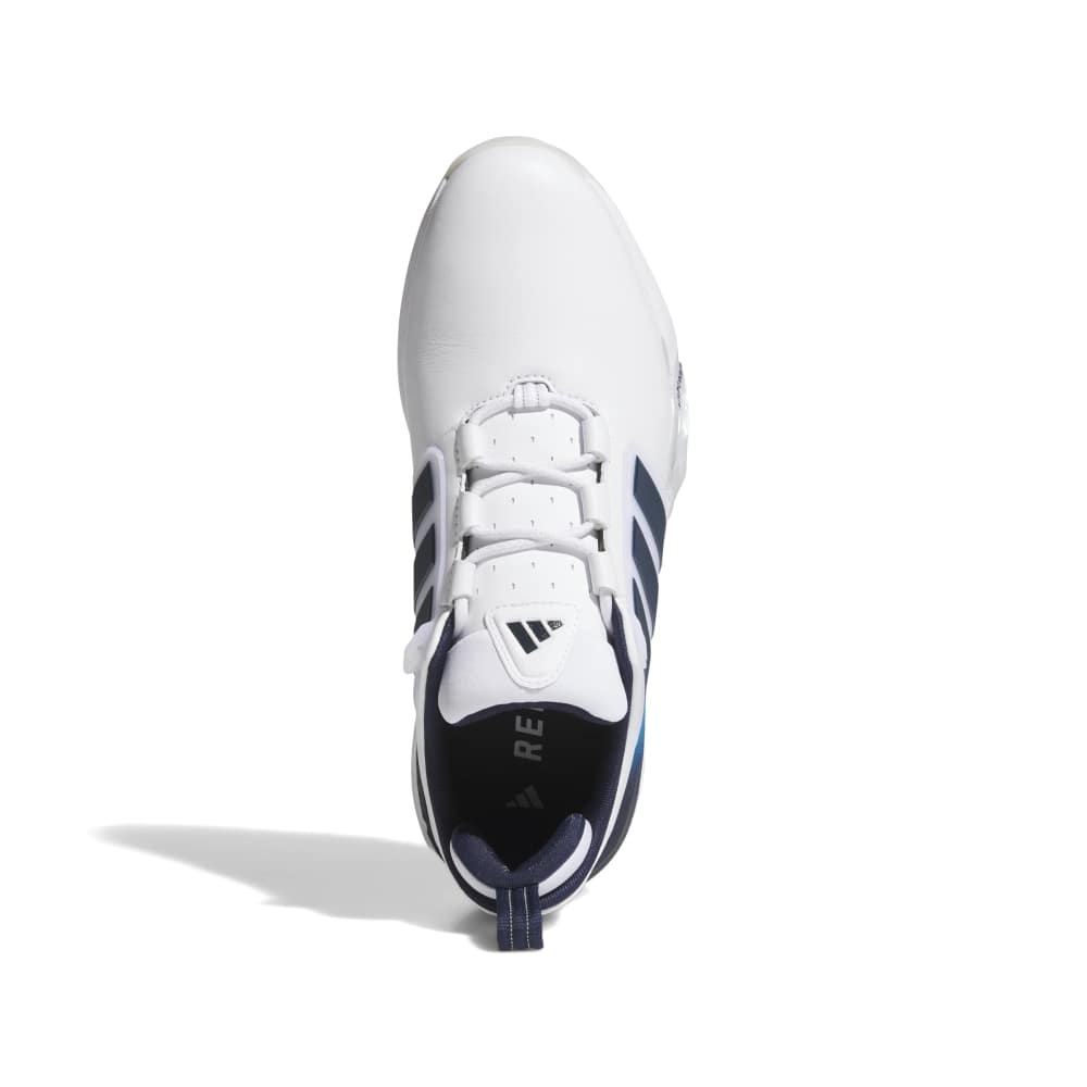 adidas Mens Adipower 26 Spikeless Golf Shoes - White/Collegiate Navy/Lucid Orange