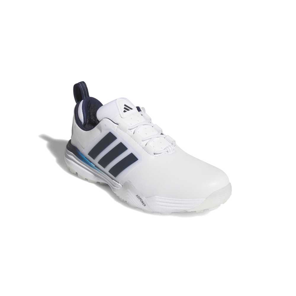 adidas Mens Adipower 26 Spikeless Golf Shoes - White/Collegiate Navy/Lucid Orange