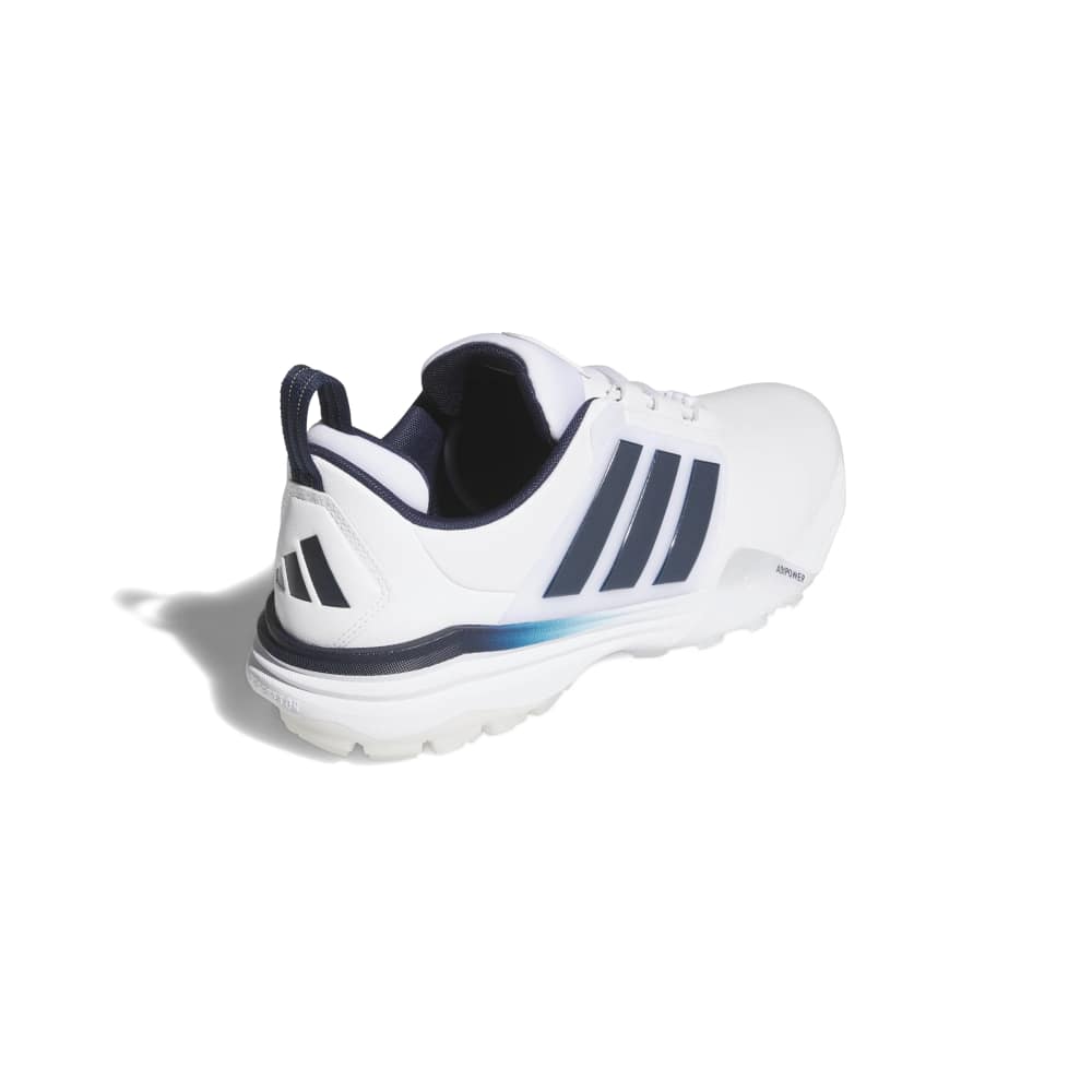 adidas Mens Adipower 26 Spikeless Golf Shoes - White/Collegiate Navy/Lucid Orange