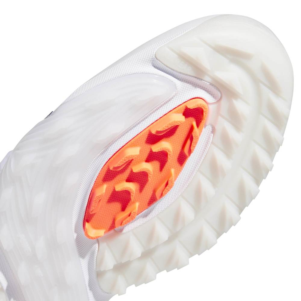adidas Mens Adipower 26 Spikeless Golf Shoes - White/Collegiate Navy/Lucid Orange