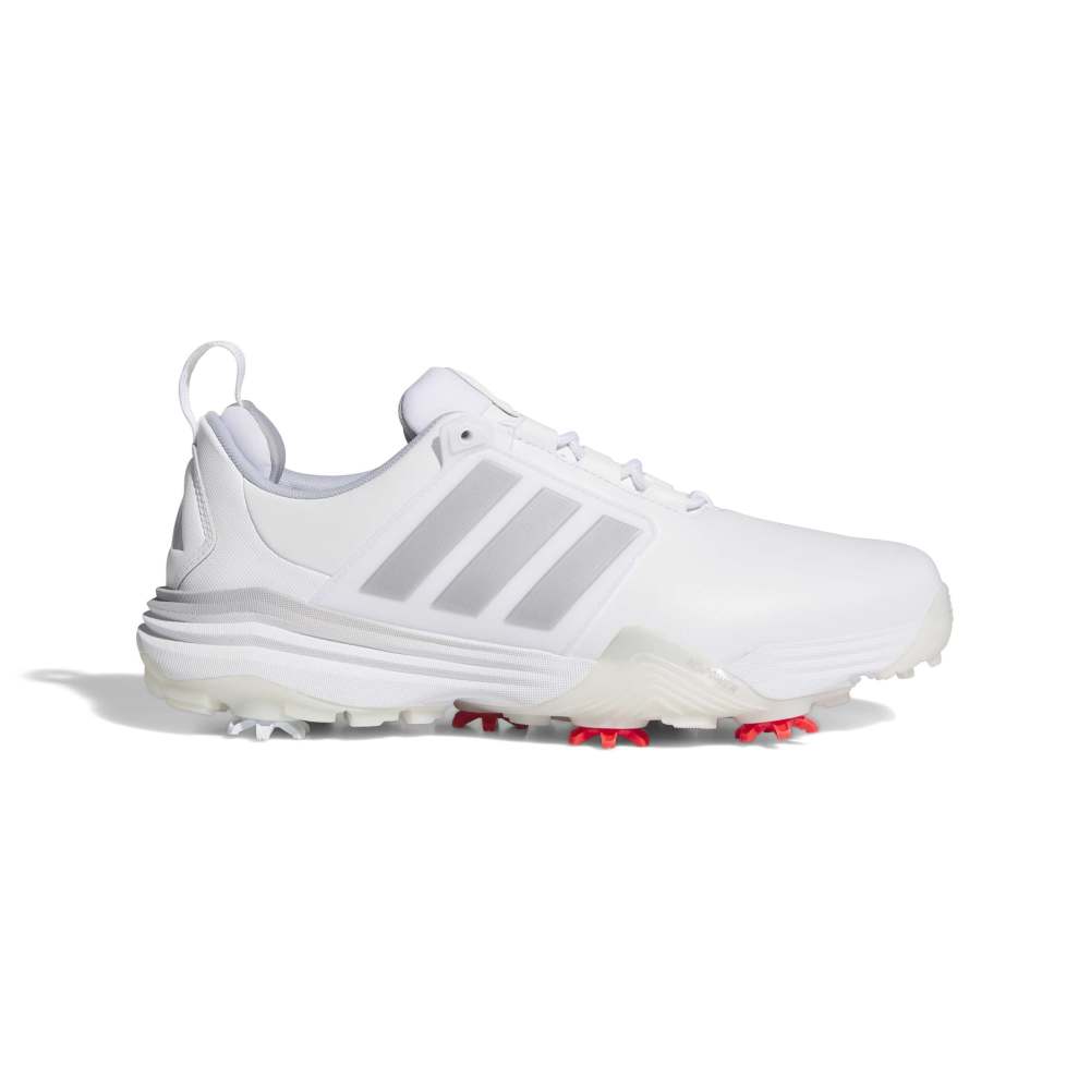 adidas Mens Adipower 26 Golf Shoes - White/Silver Metallic/Halo Silver