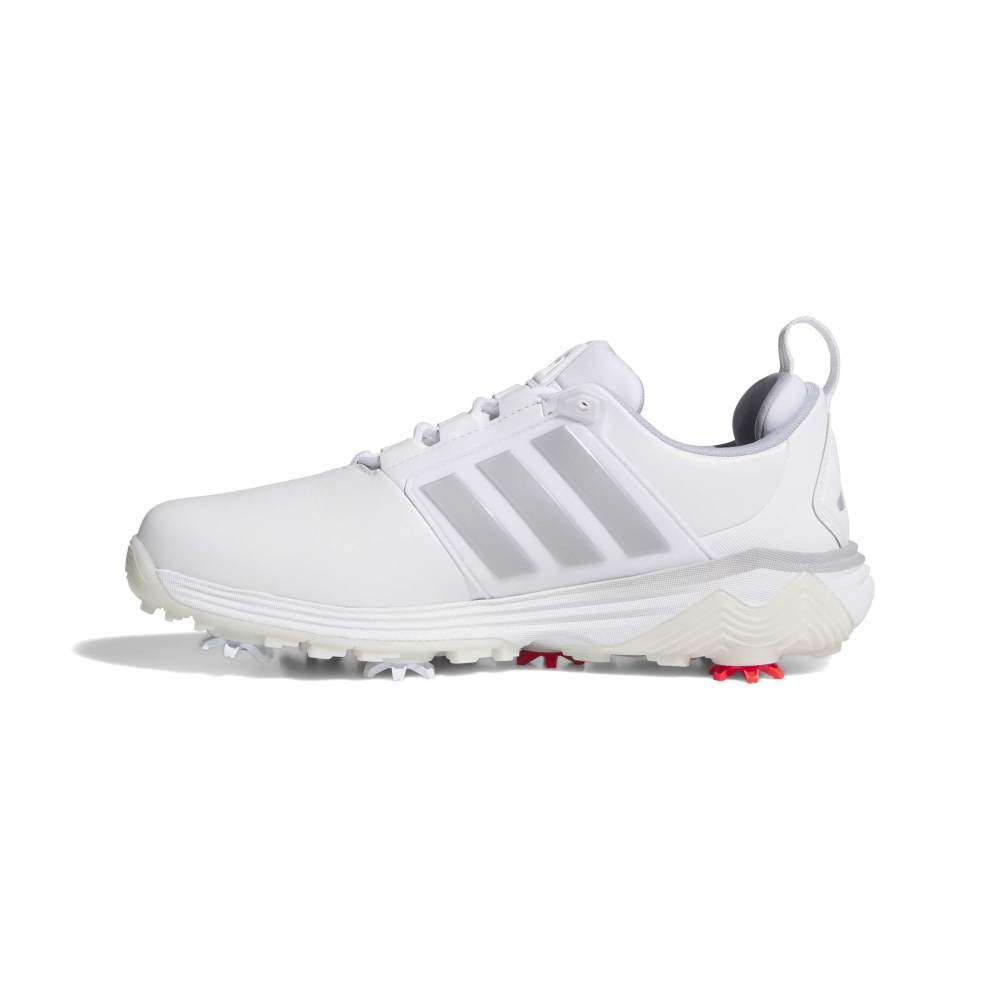 adidas Mens Adipower 26 Golf Shoes - White/Silver Metallic/Halo Silver