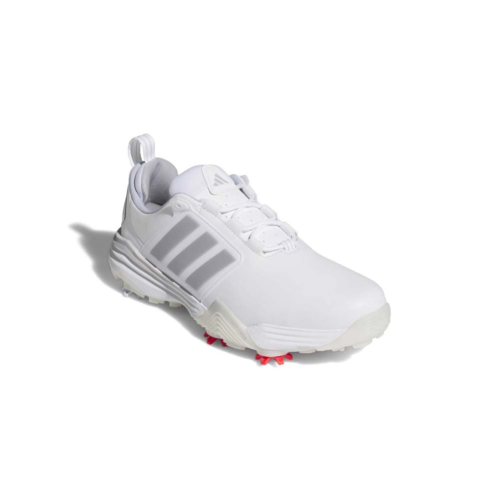 adidas Mens Adipower 26 Golf Shoes - White/Silver Metallic/Halo Silver