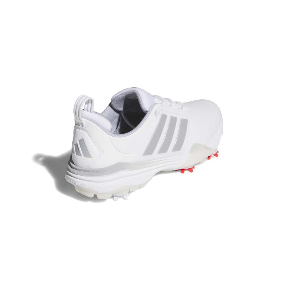 adidas Mens Adipower 26 Golf Shoes - White/Silver Metallic/Halo Silver