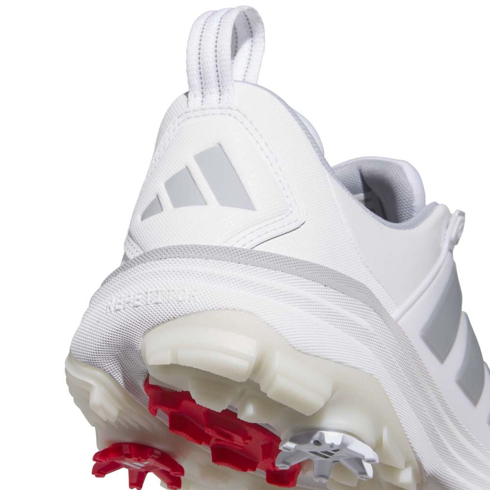 adidas Mens Adipower 26 Golf Shoes - White/Silver Metallic/Halo Silver