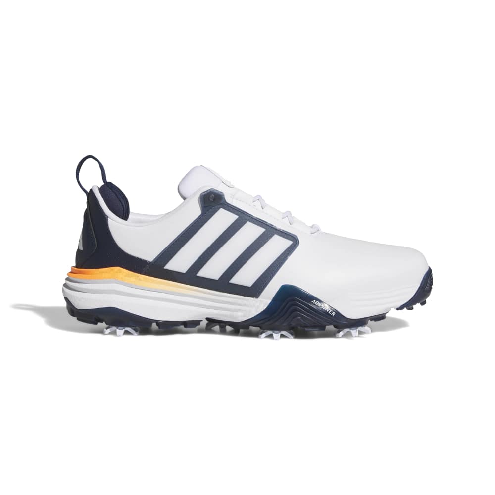 adidas Mens Adipower 26 Golf Shoes - White/Collegiate Navy/Lucid Orange