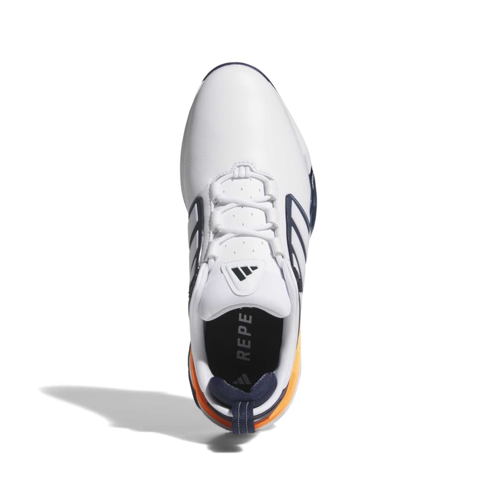 adidas Mens Adipower 26 Golf Shoes - White/Collegiate Navy/Lucid Orange