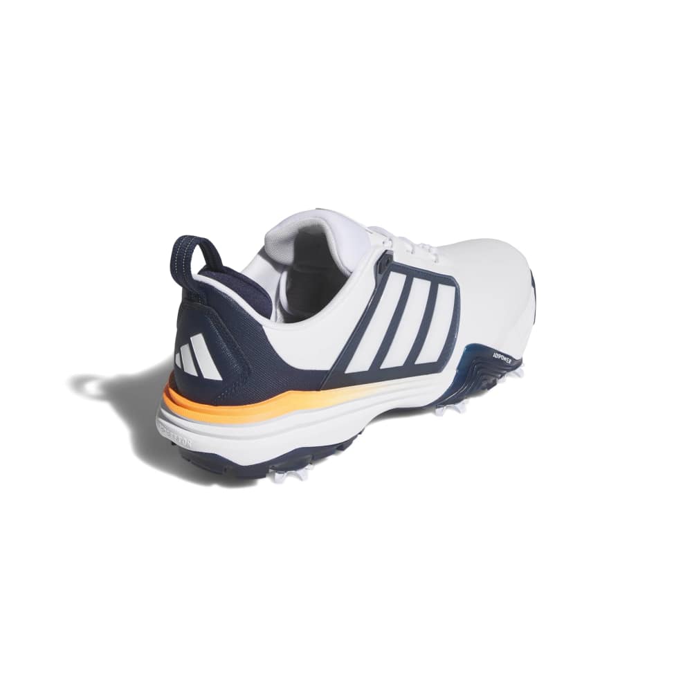 adidas Mens Adipower 26 Golf Shoes - White/Collegiate Navy/Lucid Orange