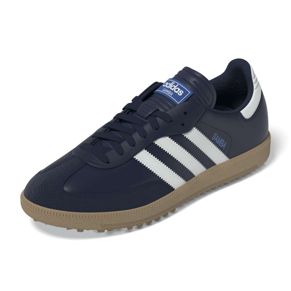 adidas Mens Samba Spikeless Golf Shoes Night Indigo/Ftwr White/Bluebird