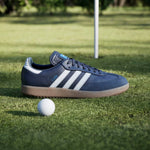 adidas Mens Samba Spikeless Golf Shoes Night Indigo/Ftwr White/Bluebird