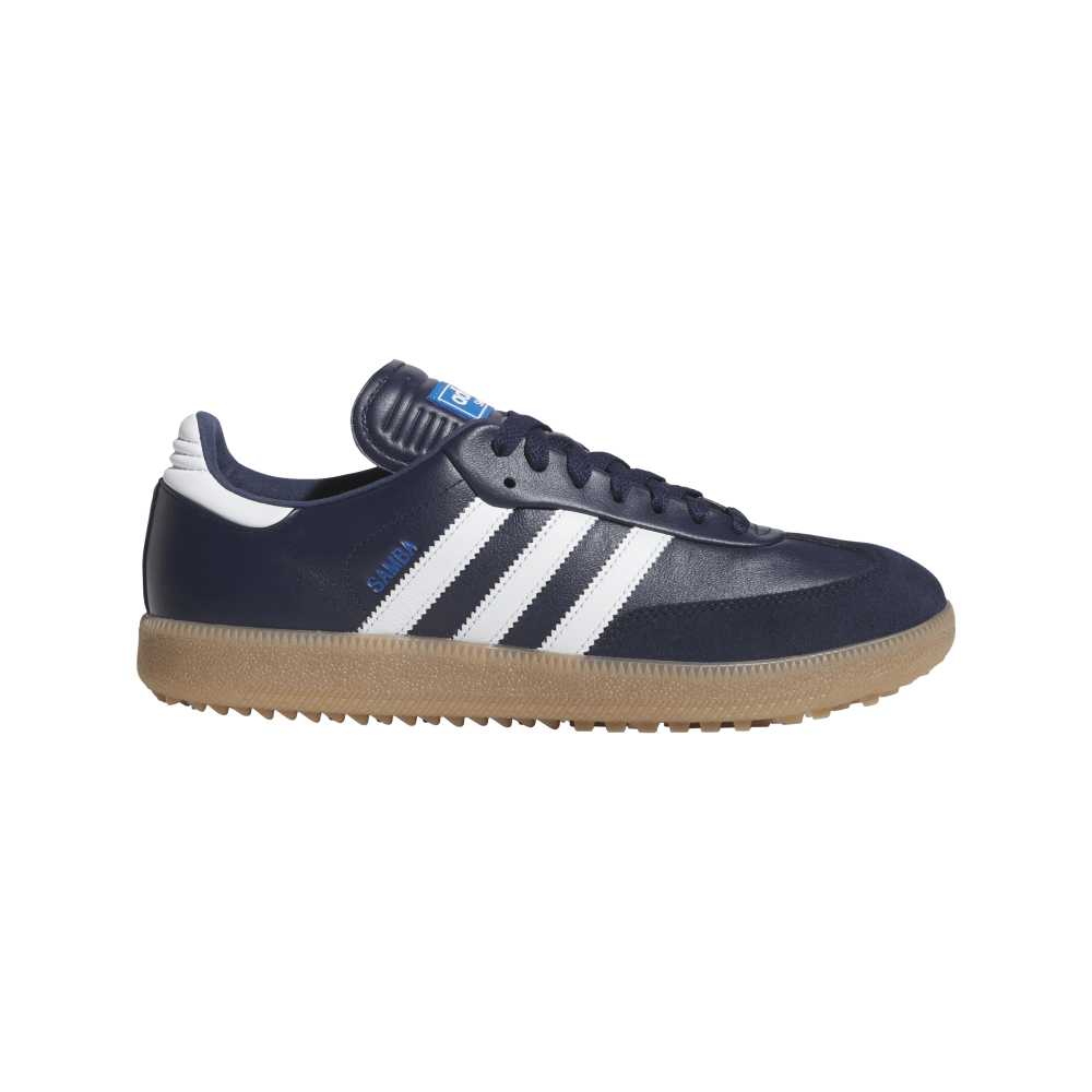 adidas Mens Samba Spikeless Golf Shoes Night Indigo/Ftwr White/Bluebird