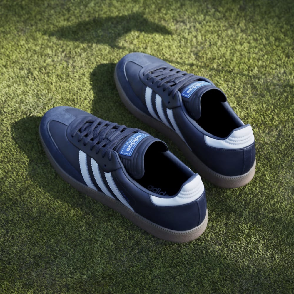 adidas Mens Samba Spikeless Golf Shoes Night Indigo/Ftwr White/Bluebird