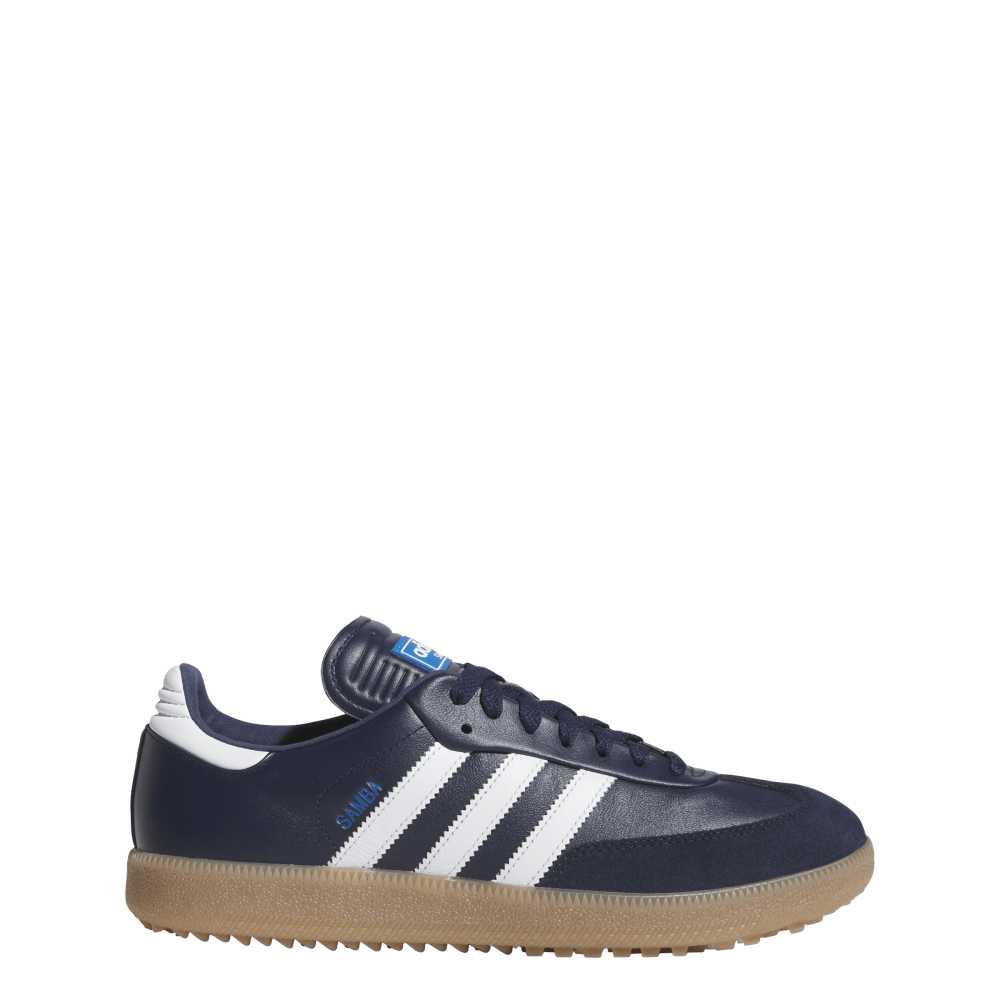adidas Mens Samba Spikeless Golf Shoes Night Indigo/Ftwr White/Bluebird