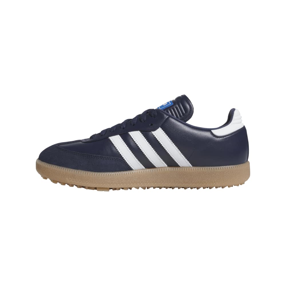 adidas Mens Samba Spikeless Golf Shoes Night Indigo/Ftwr White/Bluebird