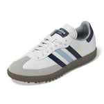 adidas Mens Samba Spikeless Golf Shoes Ftwr White/Night Indigo/Clear Sky