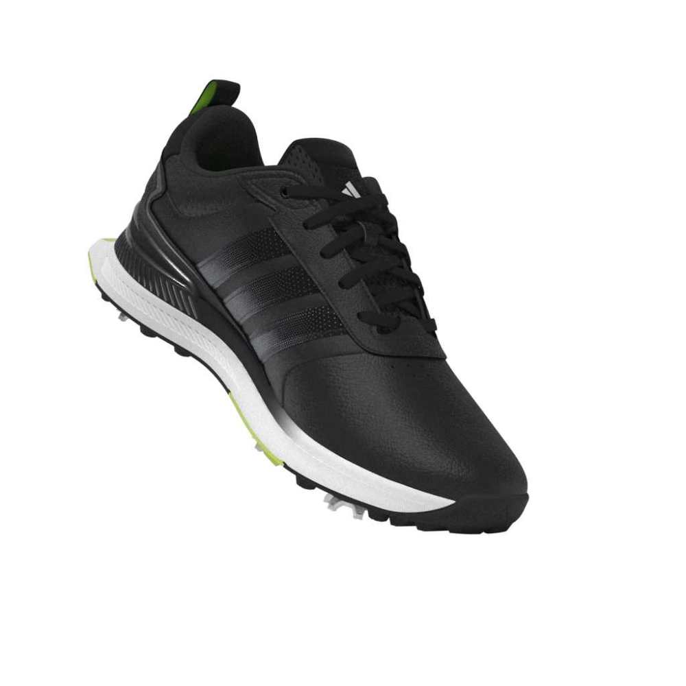 adidas Mens R2C 26 Spiked Golf Shoes Core Black/Iron Metallic/Lucid Lemon JQ0903
