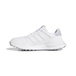 adidas Ladies S2G 26 Leather Spikeless Golf Shoes White/White/Silver