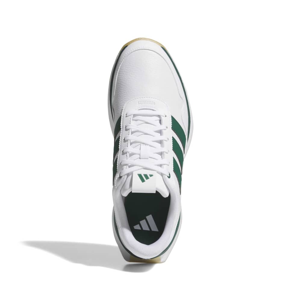 adidas Mens S2G 26 Leather Spikeless Golf Shoes - White/Collegiate Green/Gum