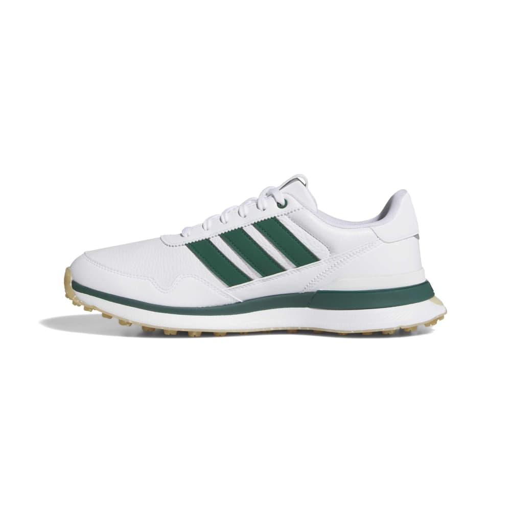 adidas Mens S2G 26 Leather Spikeless Golf Shoes - White/Collegiate Green/Gum
