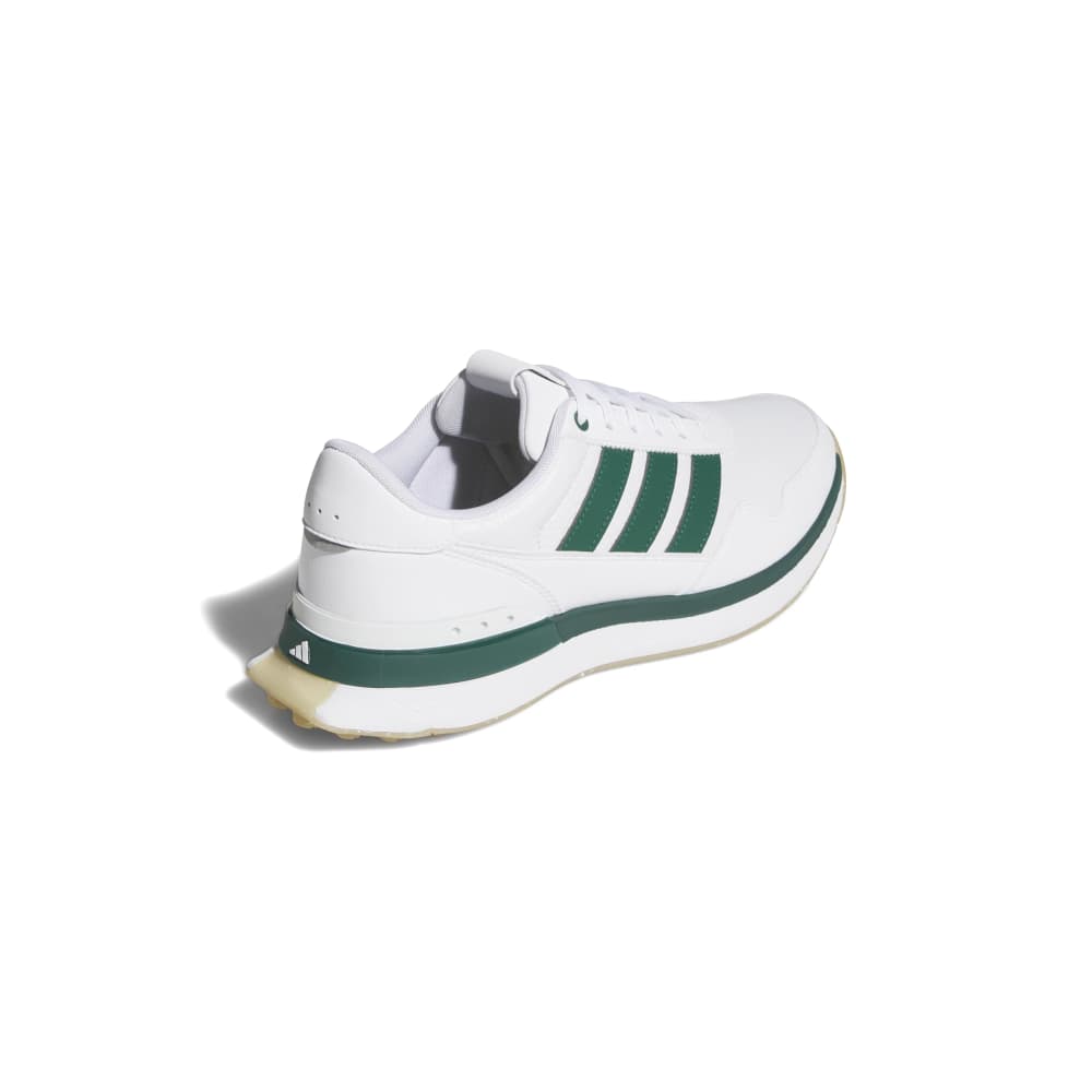 adidas Mens S2G 26 Leather Spikeless Golf Shoes - White/Collegiate Green/Gum