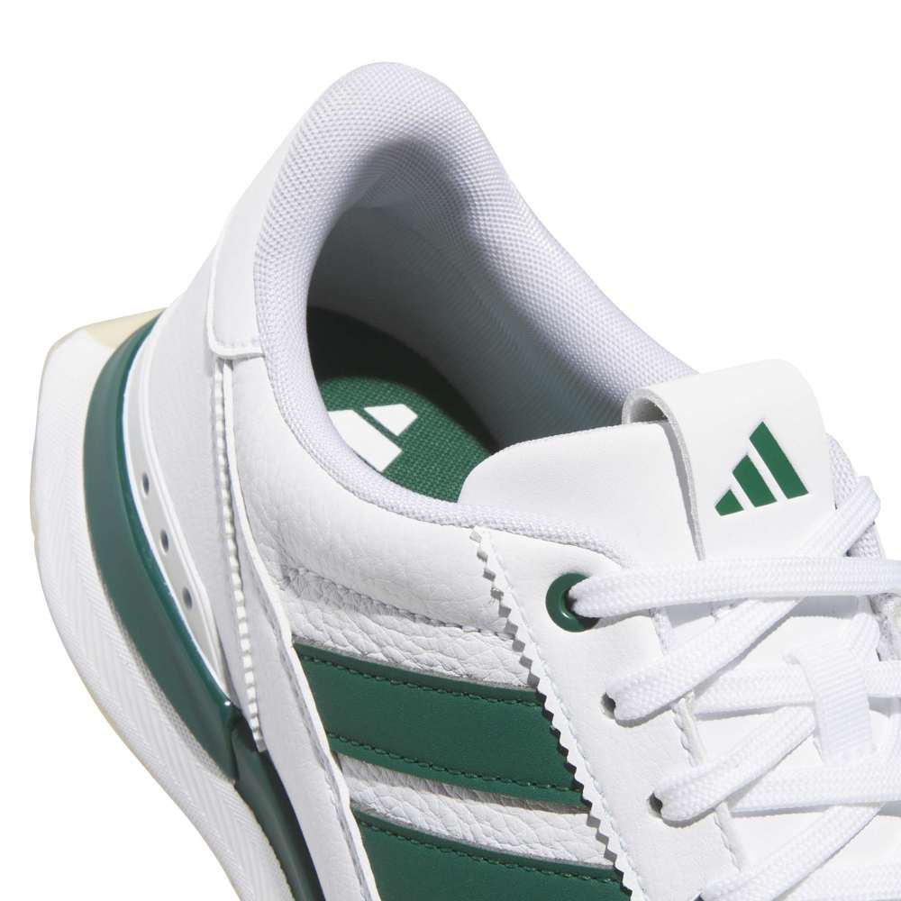 adidas Mens S2G 26 Leather Spikeless Golf Shoes - White/Collegiate Green/Gum