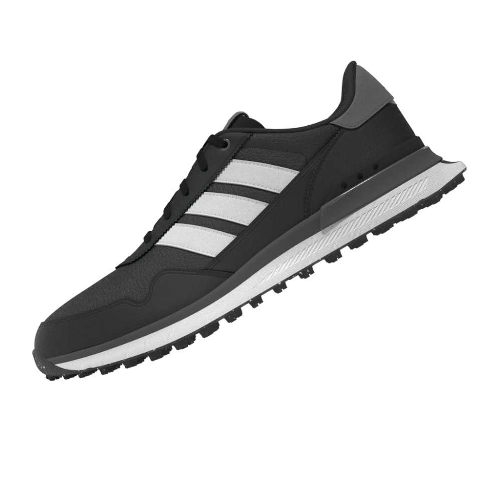 adidas Mens S2G 26 LEATHER SPIKELESS GOLF SHOES Core Black/Ftwr White/Grey Four