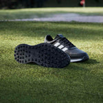 adidas Mens S2G 26 LEATHER SPIKELESS GOLF SHOES Core Black/Ftwr White/Grey Four
