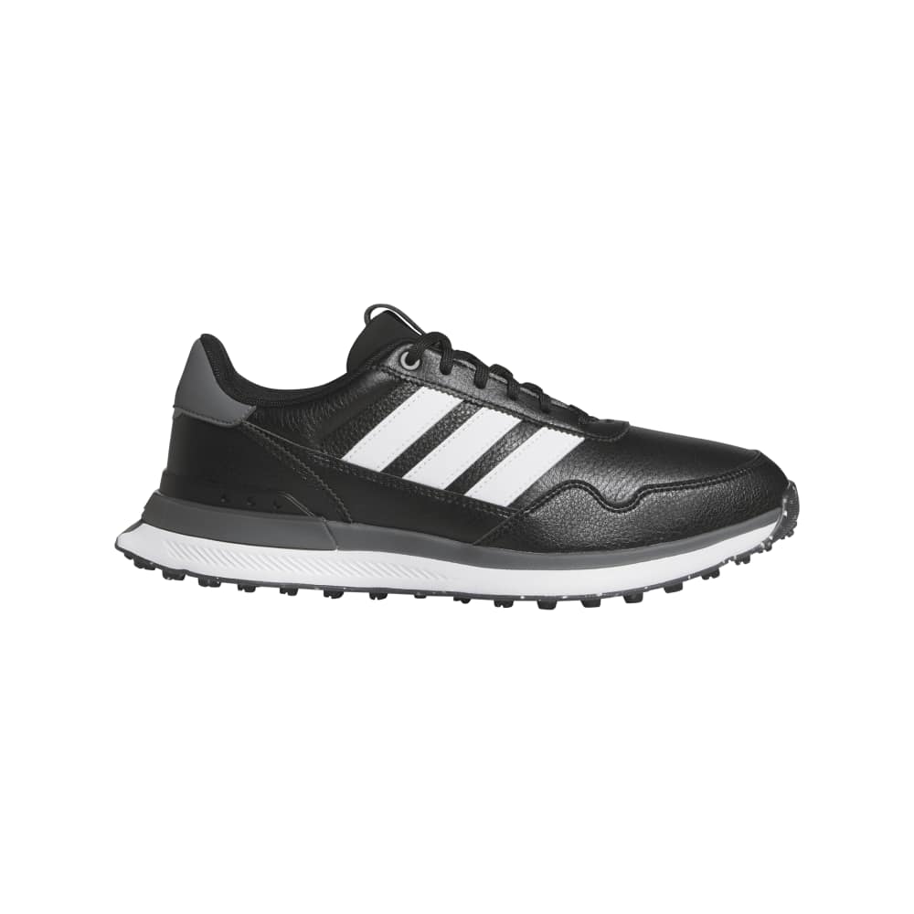 adidas Mens S2G 26 LEATHER SPIKELESS GOLF SHOES Core Black/Ftwr White/Grey Four