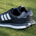 adidas Mens S2G 26 LEATHER SPIKELESS GOLF SHOES Core Black/Ftwr White/Grey Four