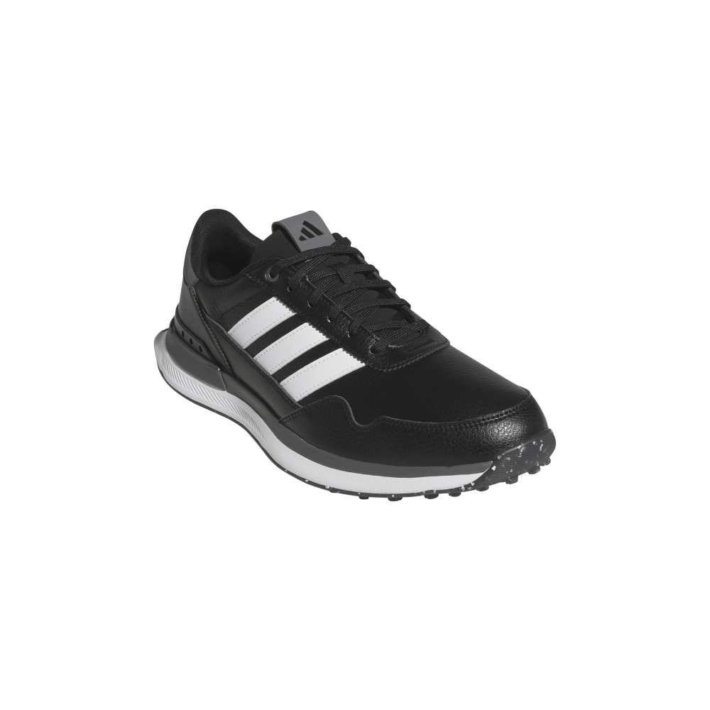 adidas Mens S2G 26 LEATHER SPIKELESS GOLF SHOES Core Black/Ftwr White/Grey Four