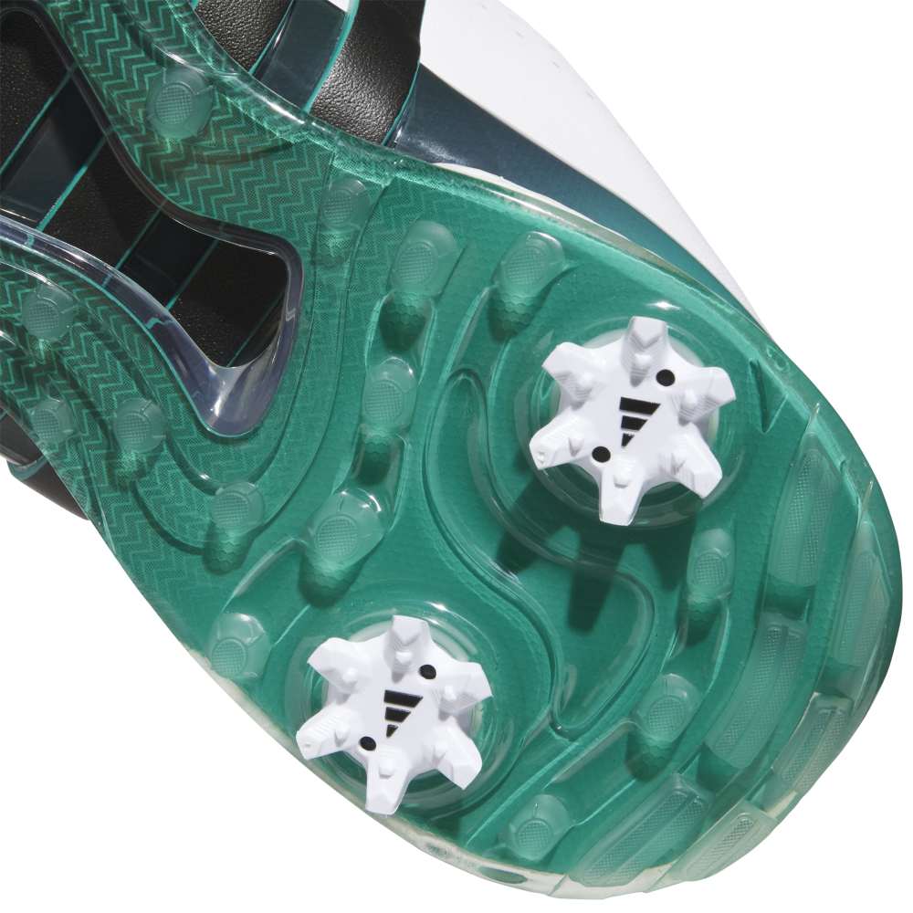 adidas Mens TOUR 360 24 Golf Shoes Shoes White/Black/Aurora Ivy