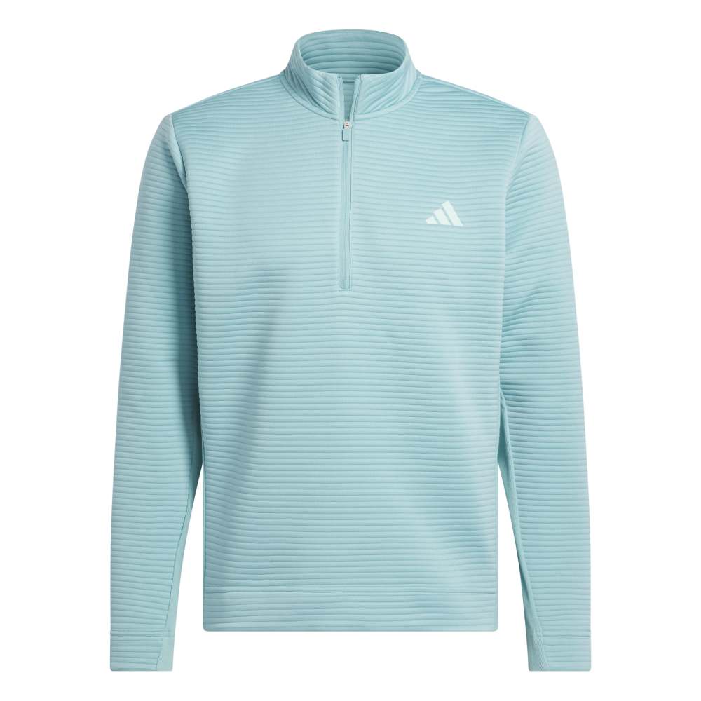 adidas ULTIMATE365 DWR Textured Quarter ZIP Sweatshirt - Mint