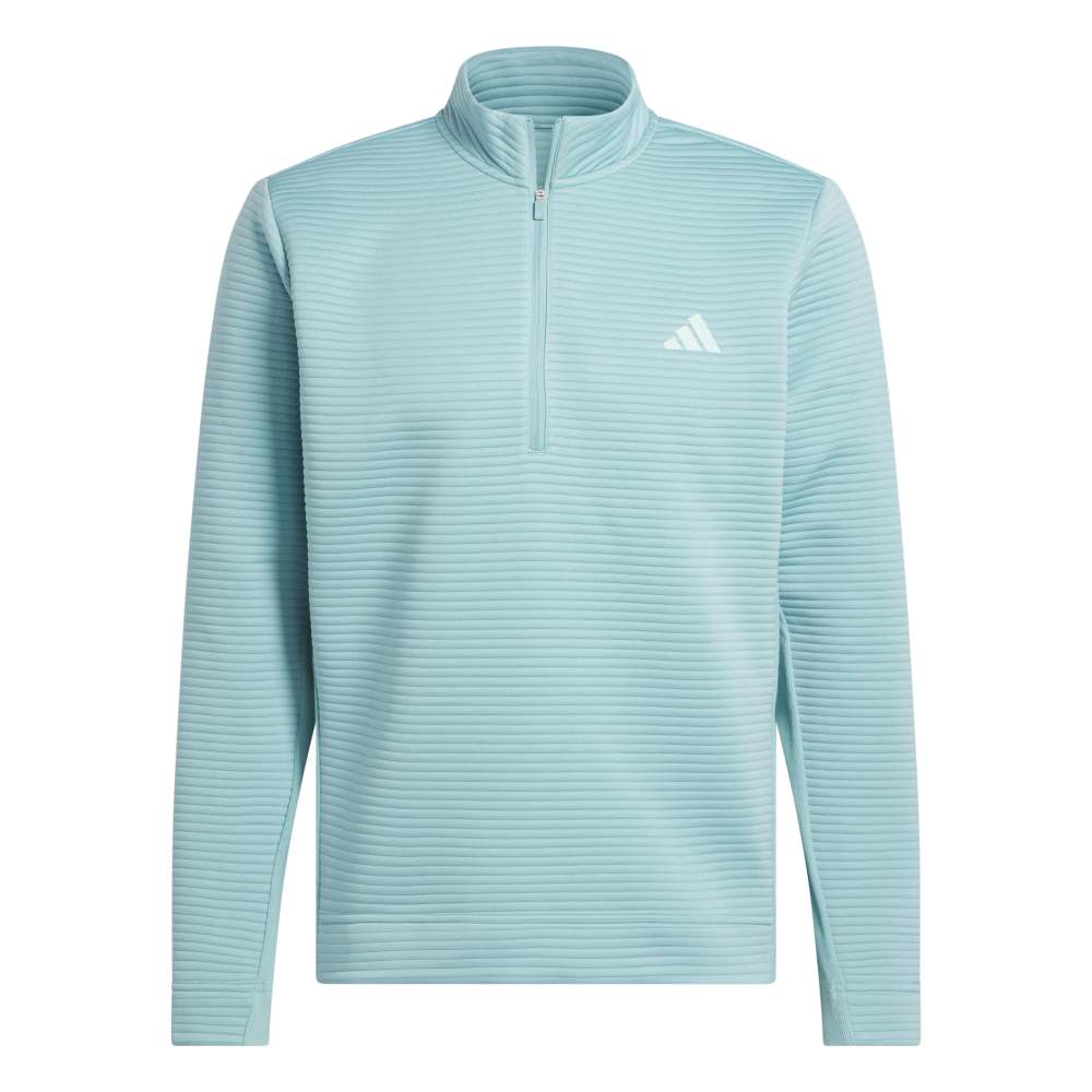adidas ULTIMATE365 DWR Textured Quarter ZIP Sweatshirt - Mint