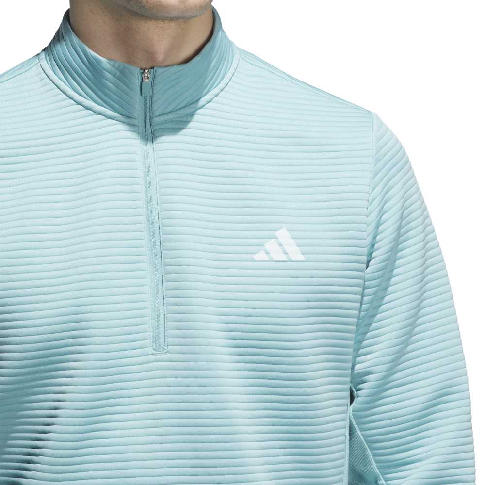 adidas ULTIMATE365 DWR Textured Quarter ZIP Sweatshirt - Mint
