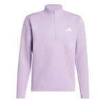 adidas ULTIMATE365 DWR Textured Quarter ZIP Sweatshirt - Powder Plum