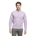 adidas ULTIMATE365 DWR Textured Quarter ZIP Sweatshirt - Powder Plum