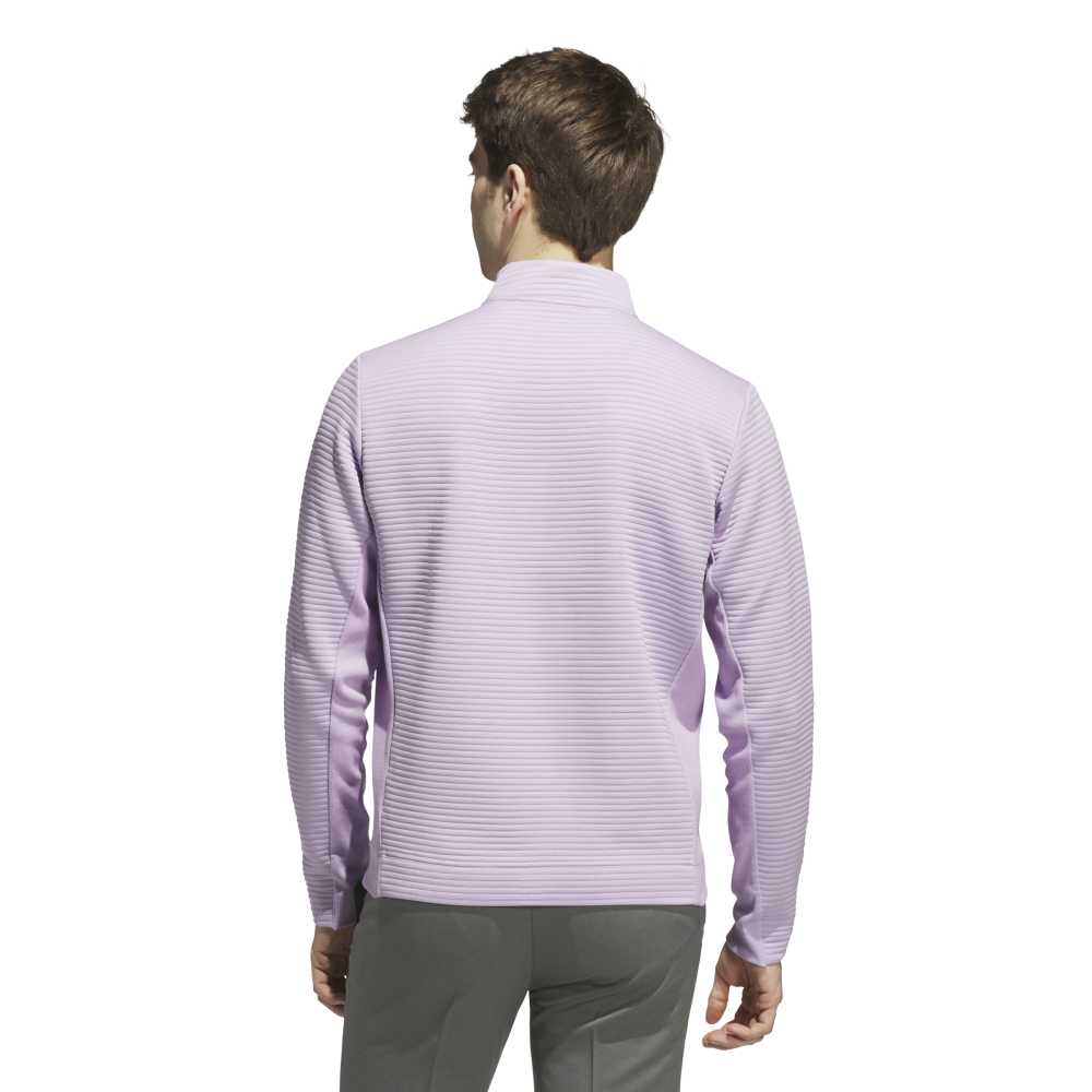 adidas ULTIMATE365 DWR Textured Quarter ZIP Sweatshirt - Powder Plum
