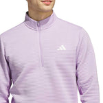 adidas ULTIMATE365 DWR Textured Quarter ZIP Sweatshirt - Powder Plum