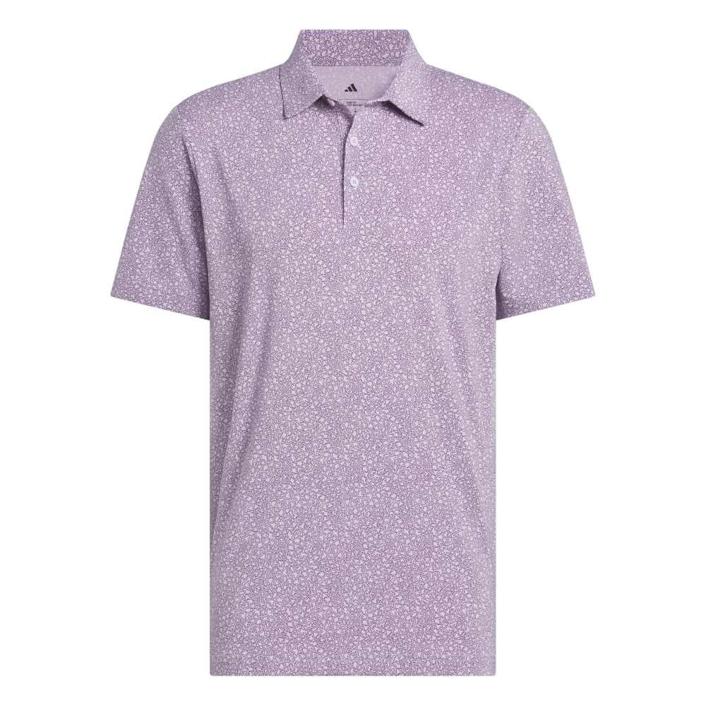 adidas Ultimate365 Mini Bunker Polo Shirt Powder Plum