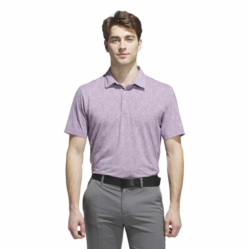 adidas Ultimate365 Mini Bunker Polo Shirt Powder Plum