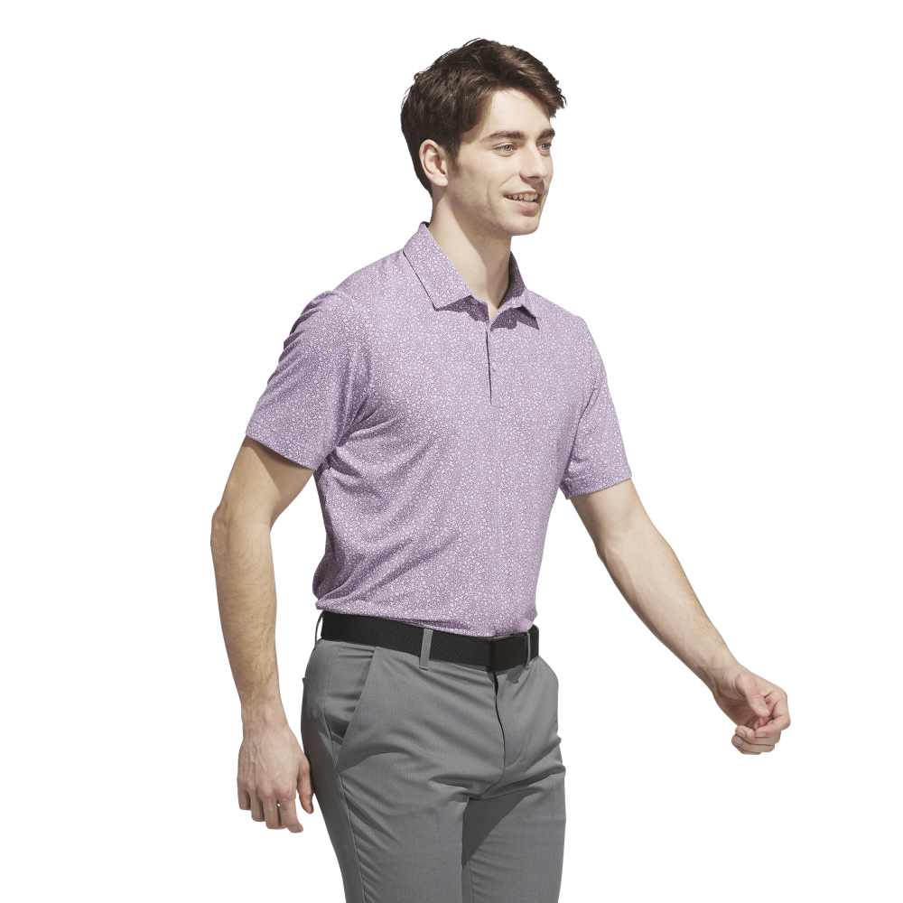 adidas Ultimate365 Mini Bunker Polo Shirt Powder Plum