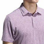 adidas Ultimate365 Mini Bunker Polo Shirt Powder Plum