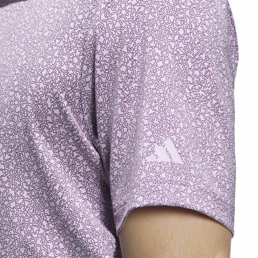 adidas Ultimate365 Mini Bunker Polo Shirt Powder Plum