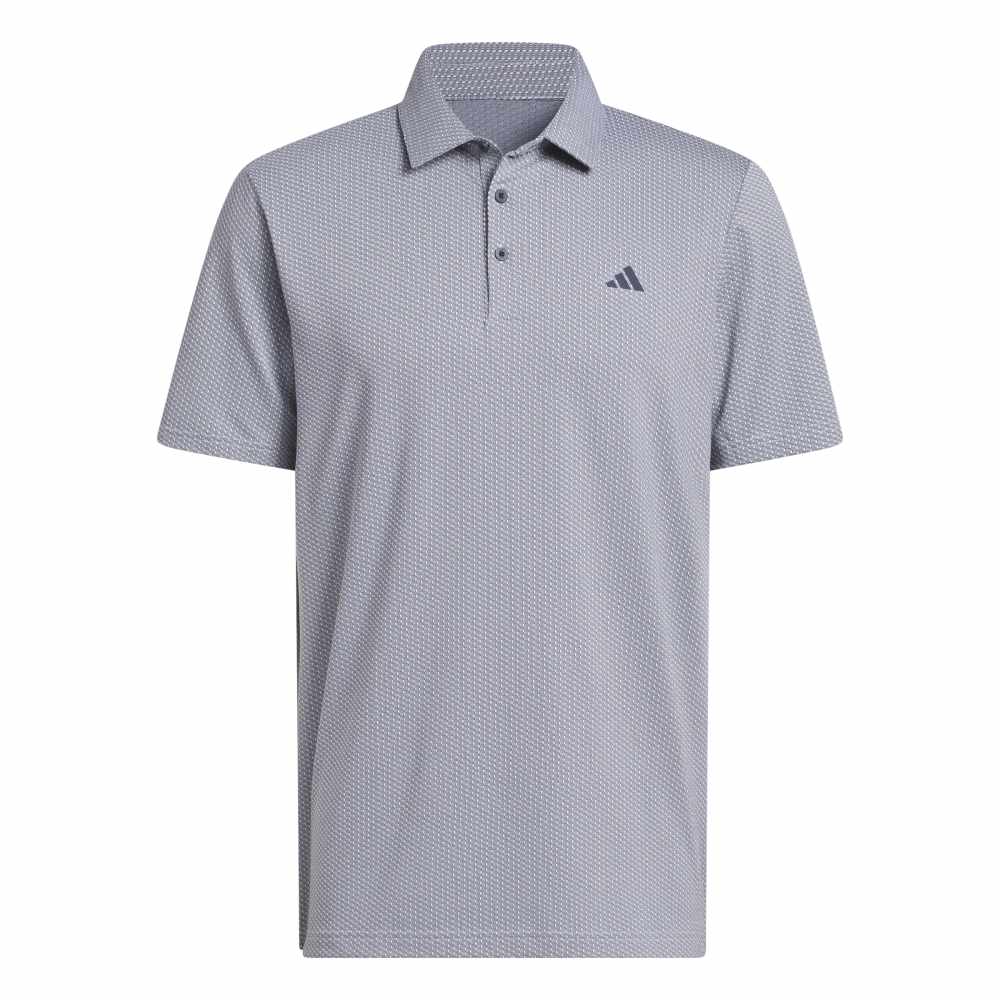 adidas Performance Textured Polo Shirt - White/Collegiate Navy