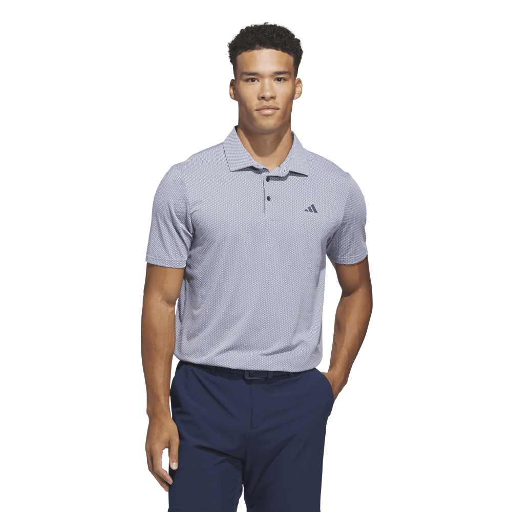 adidas Performance Textured Polo Shirt White / Collegiate Navy