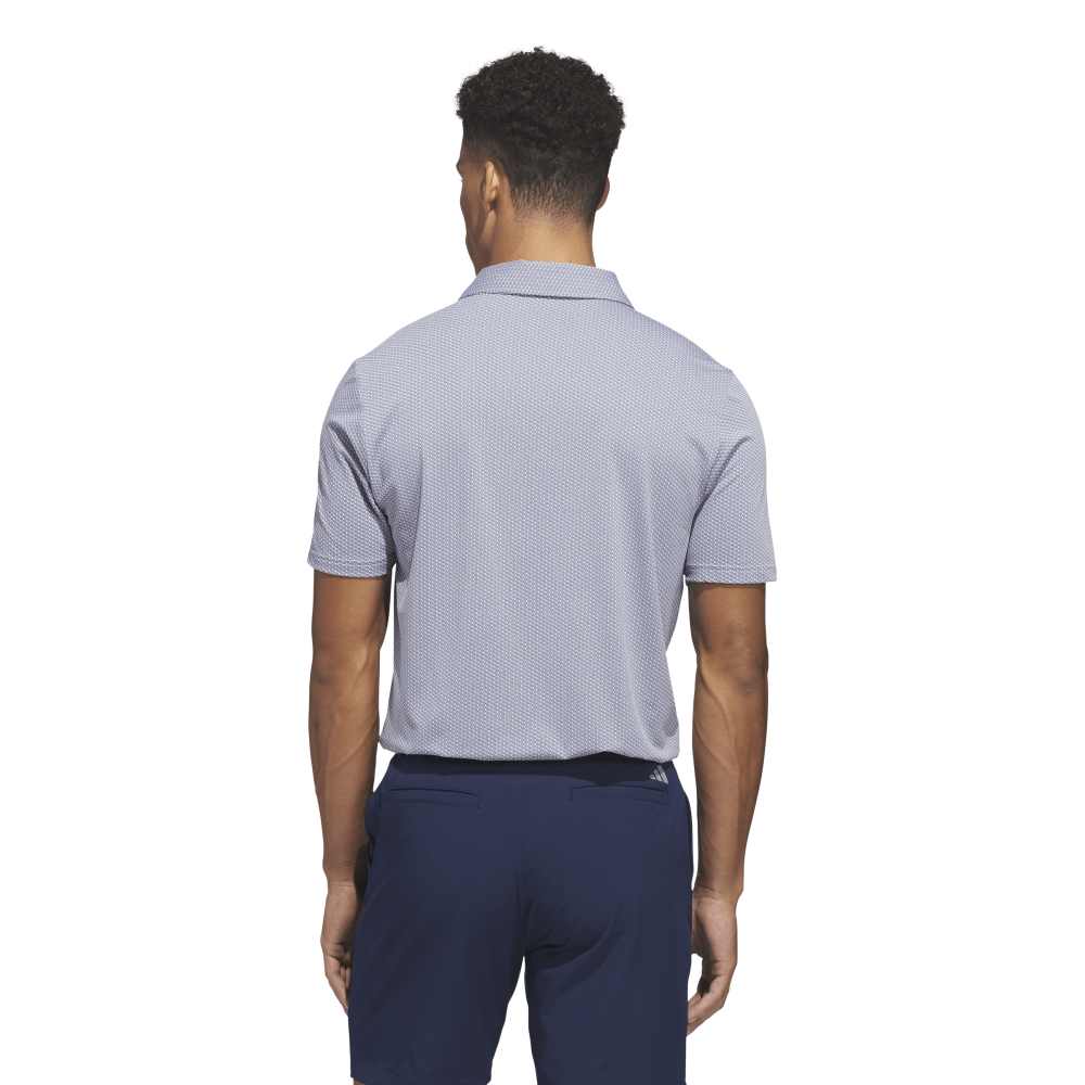 adidas Performance Textured Polo Shirt White / Collegiate Navy