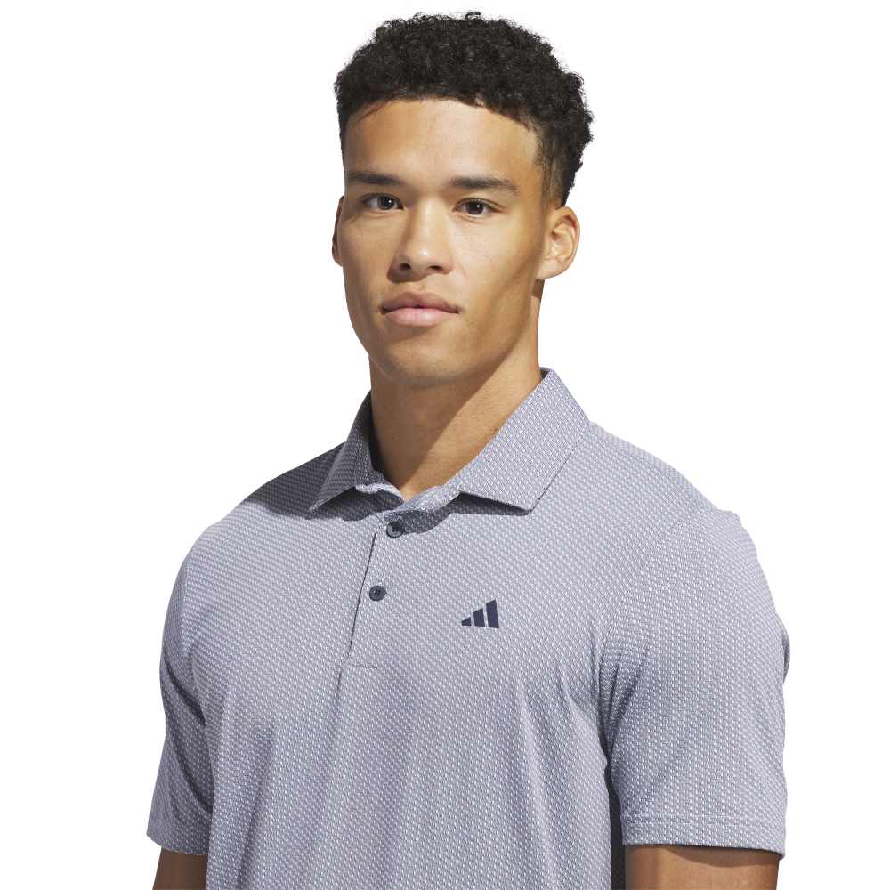 adidas Performance Textured Polo Shirt White / Collegiate Navy