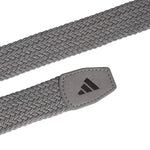 adidas Mens Braided Stretch Belt - Grey Three