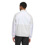 adidas Mens Beyond Twistweave Full Zip Golf Windbreaker Orbit Grey